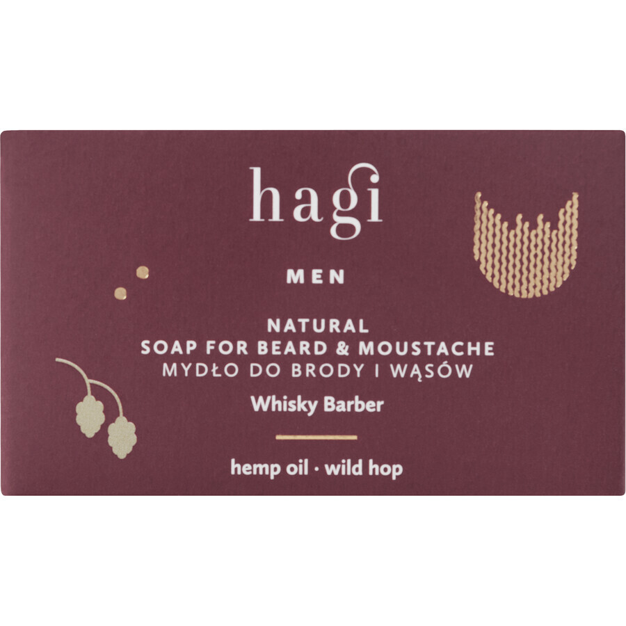 Hagi Whisky Barber, Bart- und Schnurrbartseife, 100 g