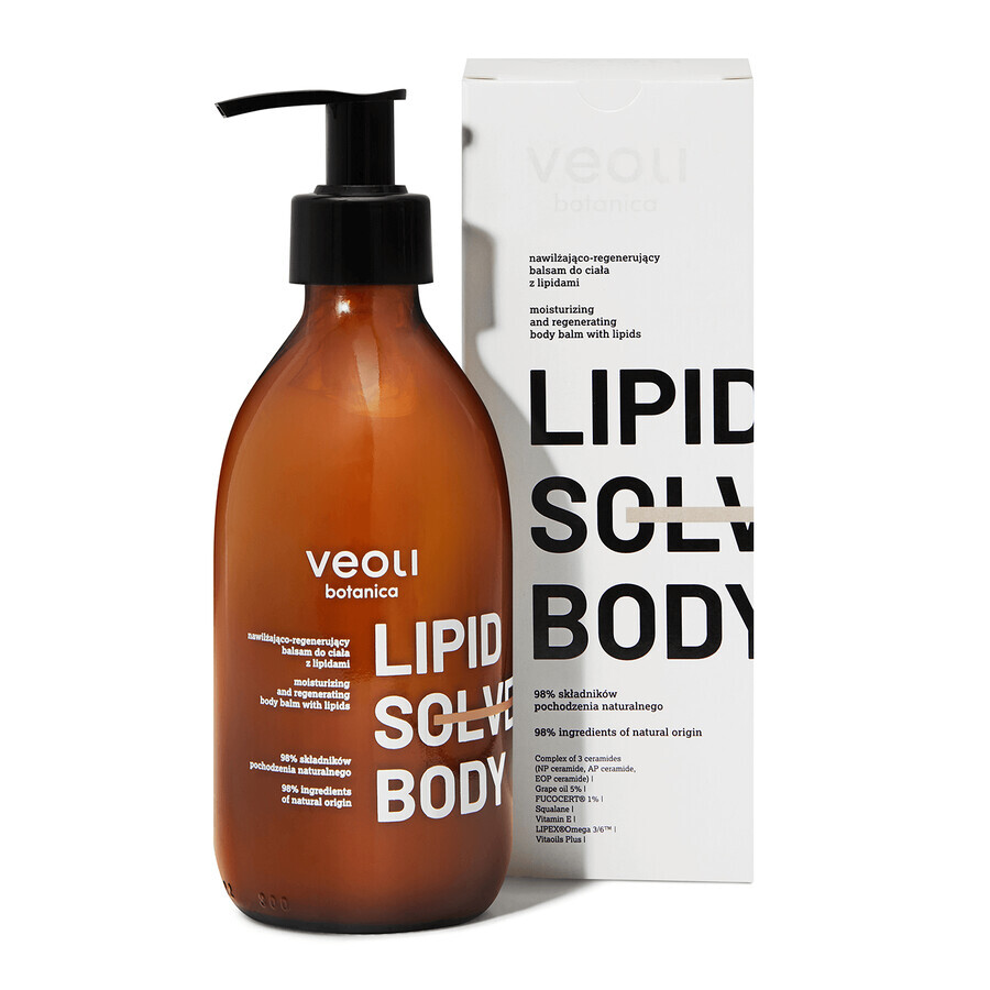 Veoli Botanica Lipid Solve Body, hydraterende en regenererende bodylotion met lipiden, 290 ml