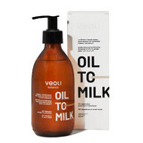 Veoli Botanica Oil to Milk, aceite limpiador hidratante y transformador con 2% de extracto de jengibre y vitamina E, 290 ml