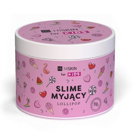 HiSkin For Kids Slime wash, gelatină de spălare a corpului pentru copii, Lollipop, 150 ml