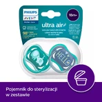 Avent Ultra Air, succhietto in silicone, simmetrico, bambino, SCF349/18, da 18 mesi, 2 pezzi