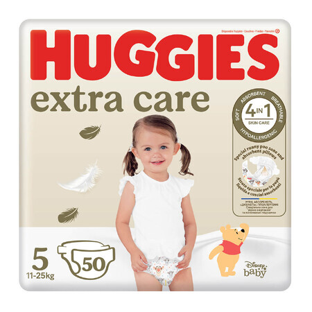 Huggies Extra Care, Windeln, Disney, Größe 5, 11-25 kg, Mega, 50 Stück