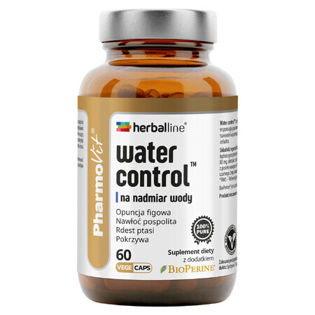 PharmoVit HerbalLine Water Control per l'eccesso di acqua, 60 capsule