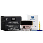 Set con MartiDerm Black Diamond Epigence 145 Sleeping Cream in omaggio, crema notte, 50 ml + Platinum Night Renew, booster notte, 2 ml x 5 fiale