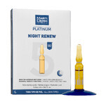 Set cu MartiDerm Shots Arbutin Dark Spots gratuit, ser facial, 20 ml + Platinum Night Renew, stimulent de noapte, 2 ml x 5 fiole