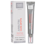 Set cu MartiDerm Shots Arbutin Dark Spots gratuit, ser facial, 20 ml + Platinum Night Renew, stimulent de noapte, 2 ml x 5 fiole