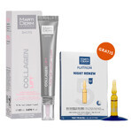 Set con MartiDerm Shots Collagen Lift, siero per il viso, 20 ml + Platinum Night Renew, booster notturno, 2 ml x 5 fiale