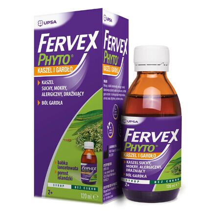 Fervex Phyto Husten und Rachen, Sirup, 120 ml