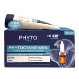 Phyto Phytocayne-Men Set, Haarausfallbehandlung für Männer, progressive Ampullen, 12 x 3,5 ml + Shampoo, 100 ml