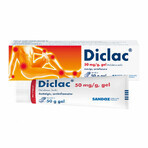 Diclac 50 mg/g gel, 50 g, Sandoz