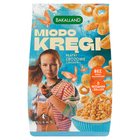 Bakalland Miodo Kręgi Frühstückscerealien, Blob, 250 g