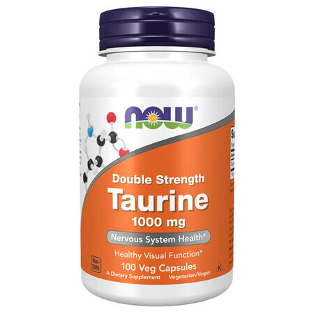 Now Foods Taurin, Taurin 1000 mg, 100 Kapseln