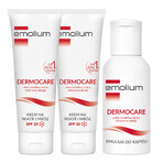 Set Emolium Dermocare, Wind- und Frostcreme, ab Tag 1, SPF 20, 2 x 75 ml + Badeemulsion, 50 ml gratis