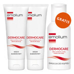 Set Emolium Dermocare, cremă barieră, de la 3 ani, 2 x 40 ml + emulsie de baie, 50 ml gratuit