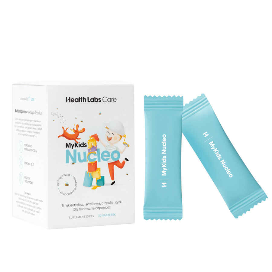 Health Labs MyKids Nucleo, Himbeergeschmack, 30 Portionsbeutel