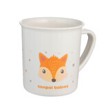 Canpol Babies plastic cup with ear, cute animals, orange fox, from 12 months, 170 ml