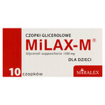 Milax-M 1500 mg, Glycerin-Zäpfchen für Kinder, 10 Stück