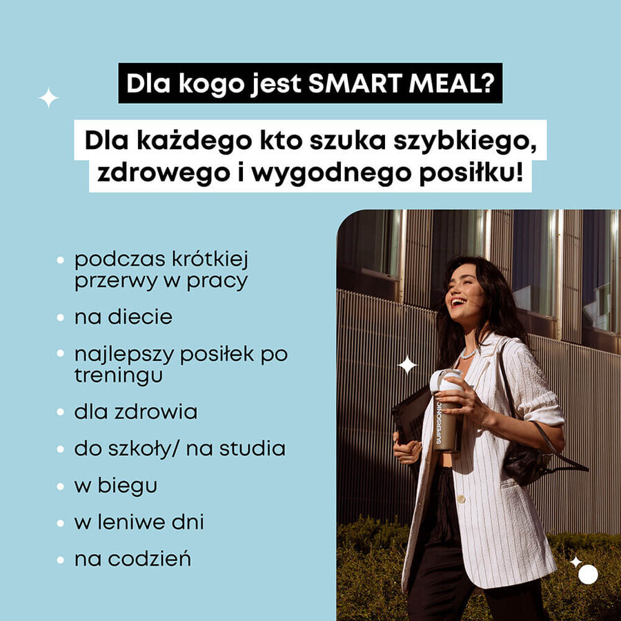 Supersonic Wholesome Smart Meal, aromă de înghețată de vanilie cu căpșuni sălbatice, 1.3 kg