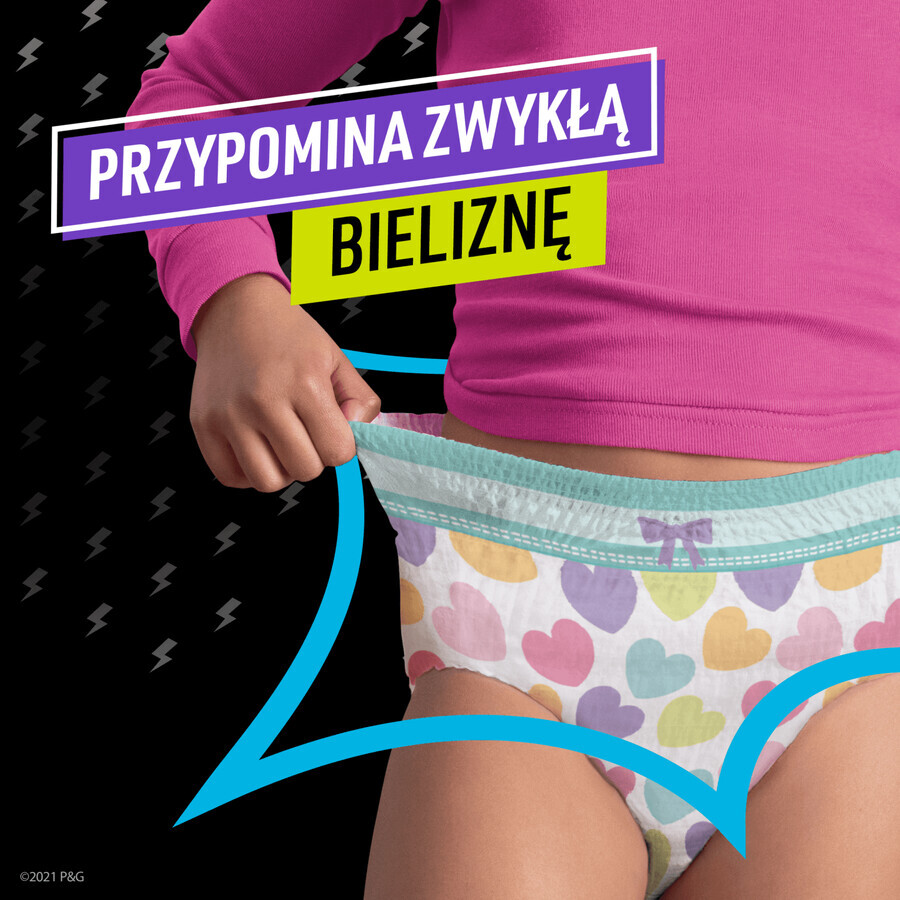 Pampers Ninjamas Pyjama Pants, pannolini per bambine, 4-7 anni, 17-30 kg, 10 pz.