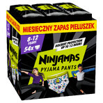 Pampers Ninjamas Pyjama Pants, couches pour garçons, 8-12 ans, 27-43 kg, 54 pièces