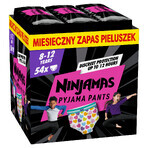 Pampers Ninjamas Pyjama Pants, pannolini per bambine, 8-12 anni, 27-43 kg, 54 pezzi