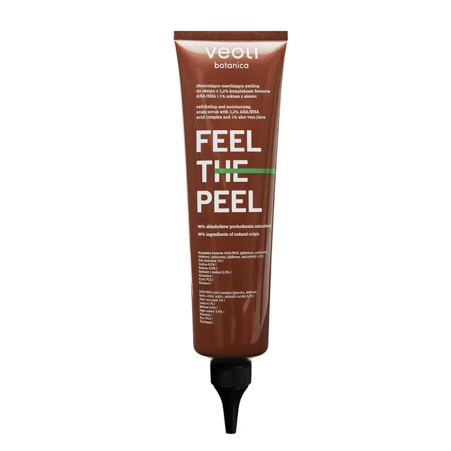 Veoli Botanica Feel The Peel, scrub en hydraterende hoofdhuid, 150 ml