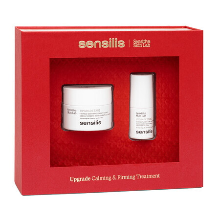 Sensilis Upgrade set, crema AR 50 ml + crema para ojos, 15 ml + bolsa de cosméticos gratis