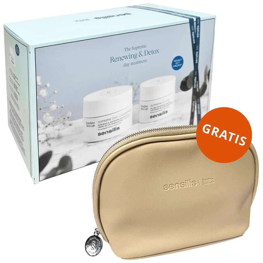 Sensilis Supreme Set, Tagescreme, SPF15, 50 ml + Augencreme, 20 ml + Kosmetiktasche gratis