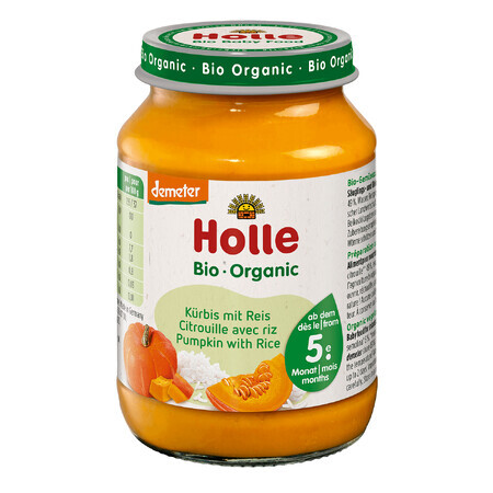 Holle Bio-Schale, Kürbis und Reis, nach 5 Monaten, 190 g