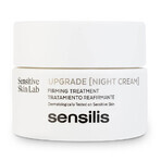 Sensilis Upgrade, crema de noche reafirmante y correctora de arrugas, 50 ml + Upgrade AR, crema sorbete reafirmante y calmante, 5 ml gratis