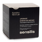 Sensilis Upgrade, crema de noche reafirmante y correctora de arrugas, 50 ml + Upgrade AR, crema sorbete reafirmante y calmante, 5 ml gratis