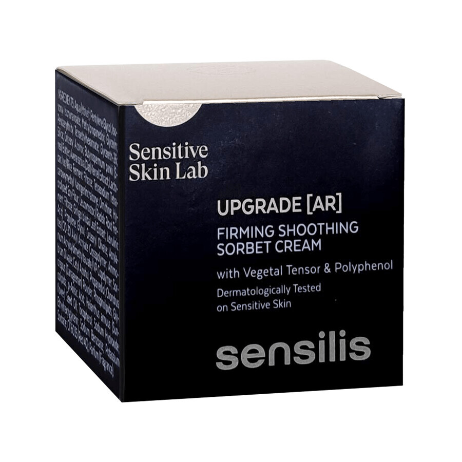 Sensilis Upgrade, crema de noche reafirmante y correctora de arrugas, 50 ml + Upgrade AR, crema sorbete reafirmante y calmante, 5 ml gratis