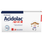 Acidolac Junior Set, für Kinder ab 3 Jahren, Erdbeergeschmack, 3 x 20 Teddybär-Tabletten