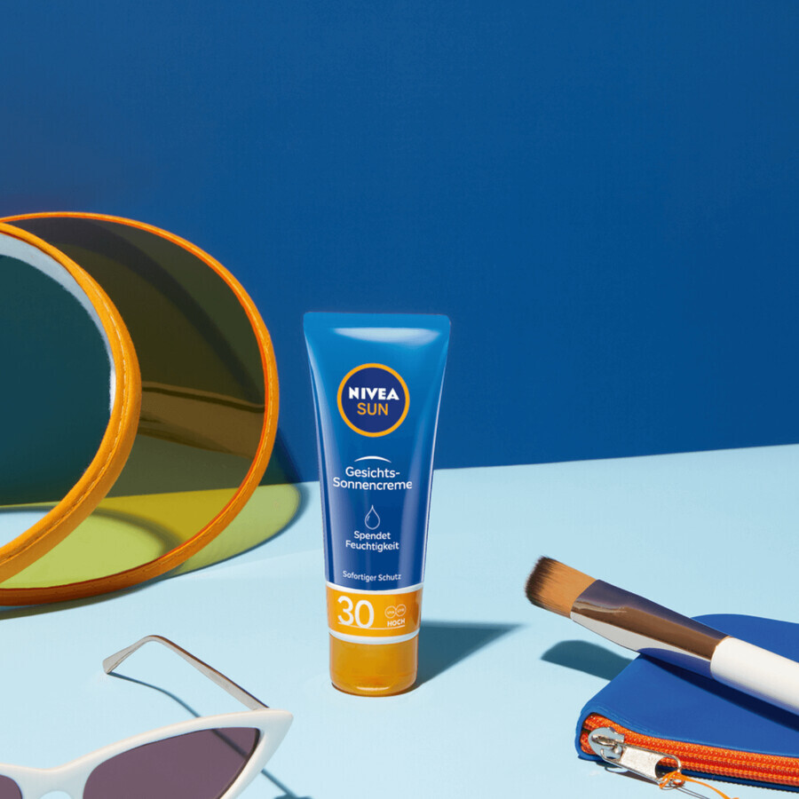 Nivea Sun, moisturizing face sunscreen with high protection, SPF 30, 50 ml