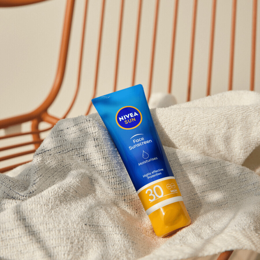 Nivea Sun, moisturizing face sunscreen with high protection, SPF 30, 50 ml