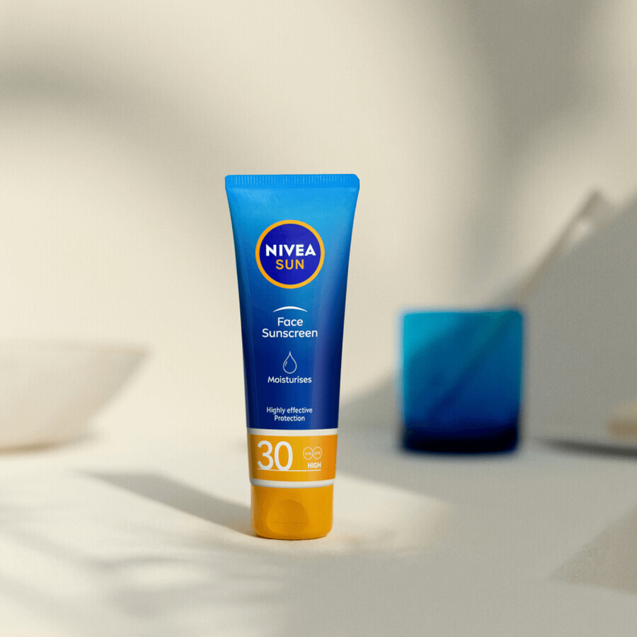 Nivea Sun, moisturizing face sunscreen with high protection, SPF 30, 50 ml