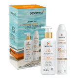 Set Sesderma, C-Vit Radiance, illuminating body milk, 250 ml + Repaskin, transparent sun protection spray, SPF 50, 200 ml