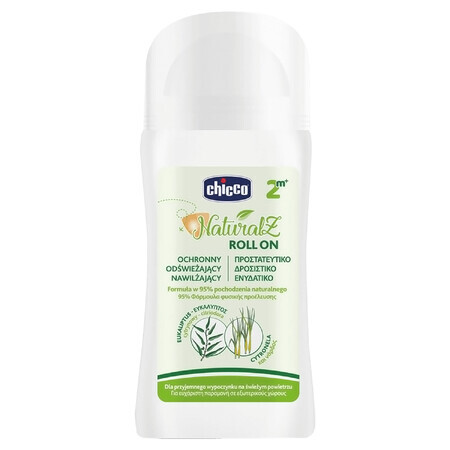 Chicco NaturalZ, Mückenschutzmittel für Kinder ab 2 Monaten, Roll-on, 60 ml