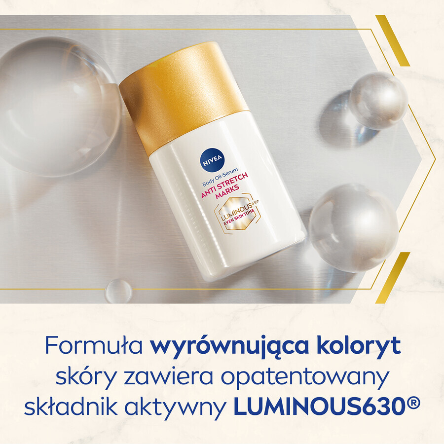 Nivea Luminous 630, oil-serum against stretch marks, 100 ml