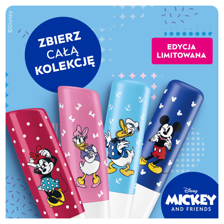 Nivea Minnie Mouse, ruj, îngrijire, Cherry Cupcake, 4.8 g