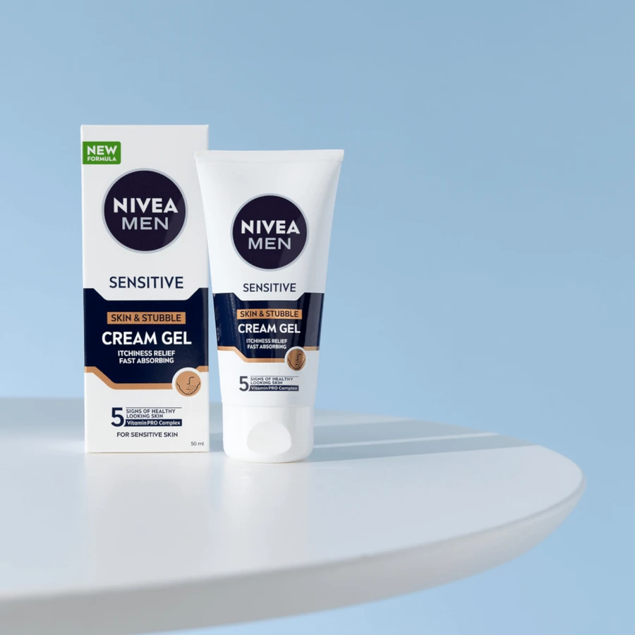 Nivea Men Sensitive, gezichtscrème-gel, 50 ml