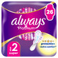 Always Platinum, Damenbinden mit Fl&#252;geln, Gr&#246;&#223;e 2, Super, 26 St&#252;ck