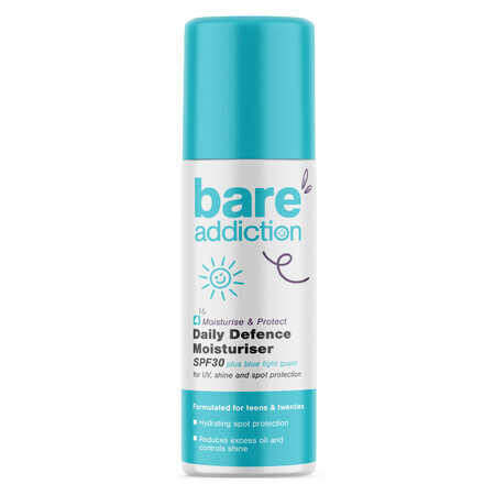 Bare Addiction Daily Defense Moisturise, crema idratante da giorno, SPF 30, 50 ml