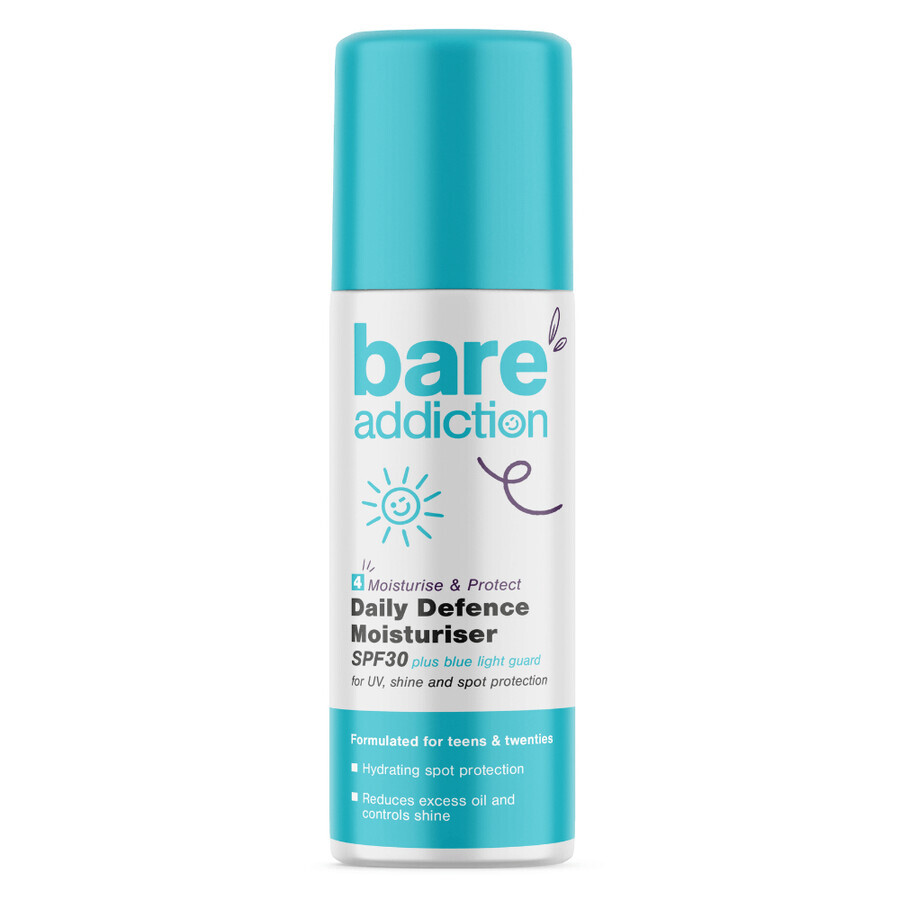 Bare Addiction Daily Defense Moisturise, crema idratante da giorno, SPF 30, 50 ml