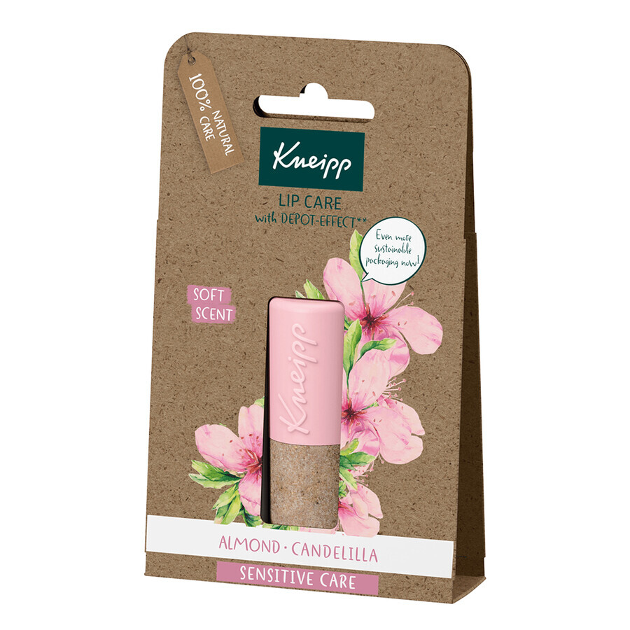 Kneipp Sensitive Care, baume à lèvres, fleur d'amandier, 4,7 g