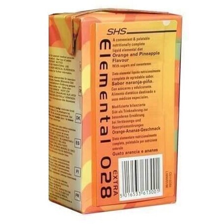 Elemental Extra cu aroma de portocale si ananas, 250 ml, Nutricia