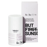 Veoli Botanica Pero Primero, Protector solar, crema fotoprotectora de amplio espectro contra el fotoenvejecimiento con acción hidratante y calmante, FPS 50+, 50 ml