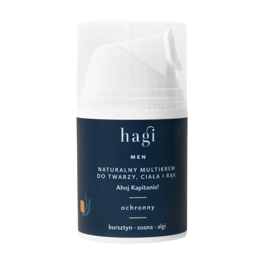 Hagi Men Ahoj Kapitan, natürliche Multicream für Gesicht, Körper und Hände, schützend, 50 ml