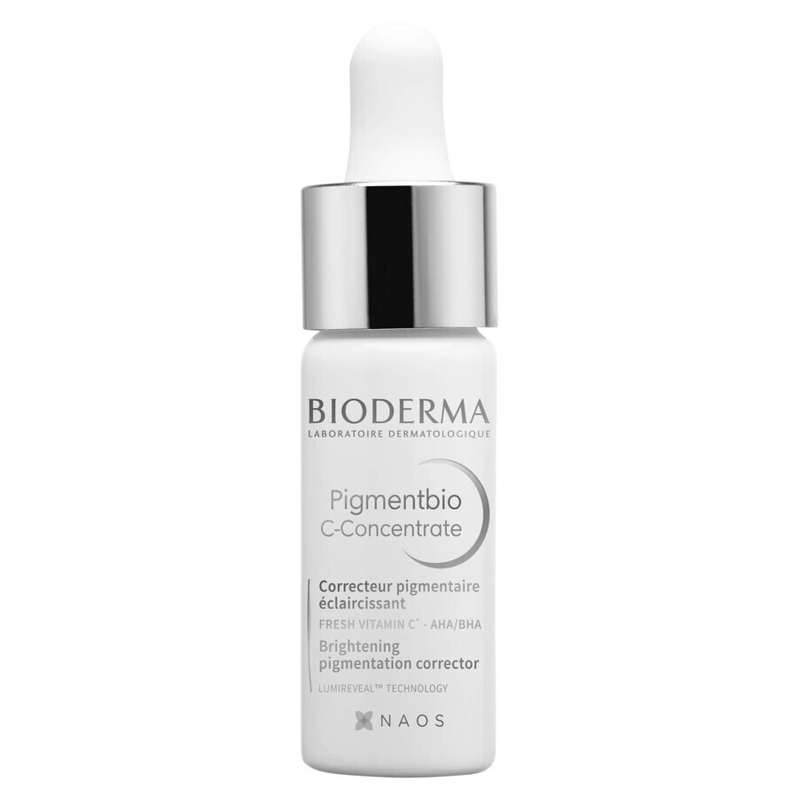 Bioderma Pigmentbio set, concentré facial éclaircissant, avec vitamine C, 15 ml + lotion micellaire éclaircissante, 250 ml