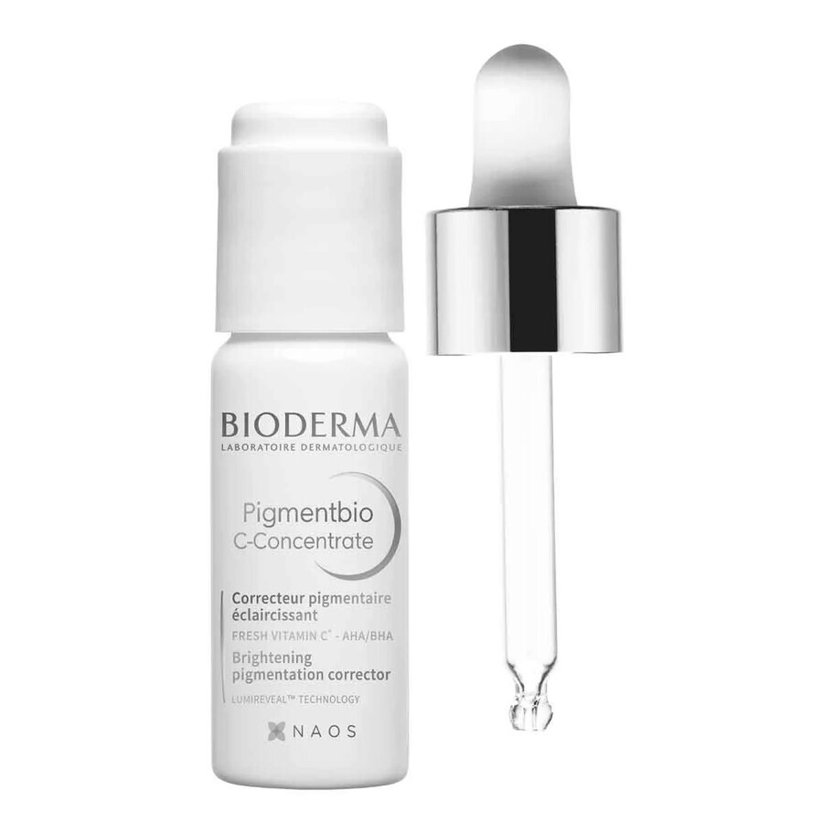 Bioderma Pigmentbio set, concentré facial éclaircissant, avec vitamine C, 15 ml + lotion micellaire éclaircissante, 250 ml